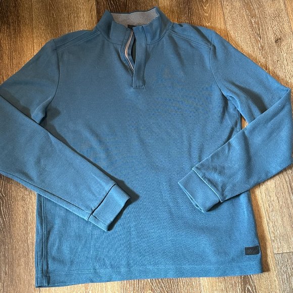 Mens Hugo Boss 1/4 Zip up Sweater size Large - Picture 1 of 4